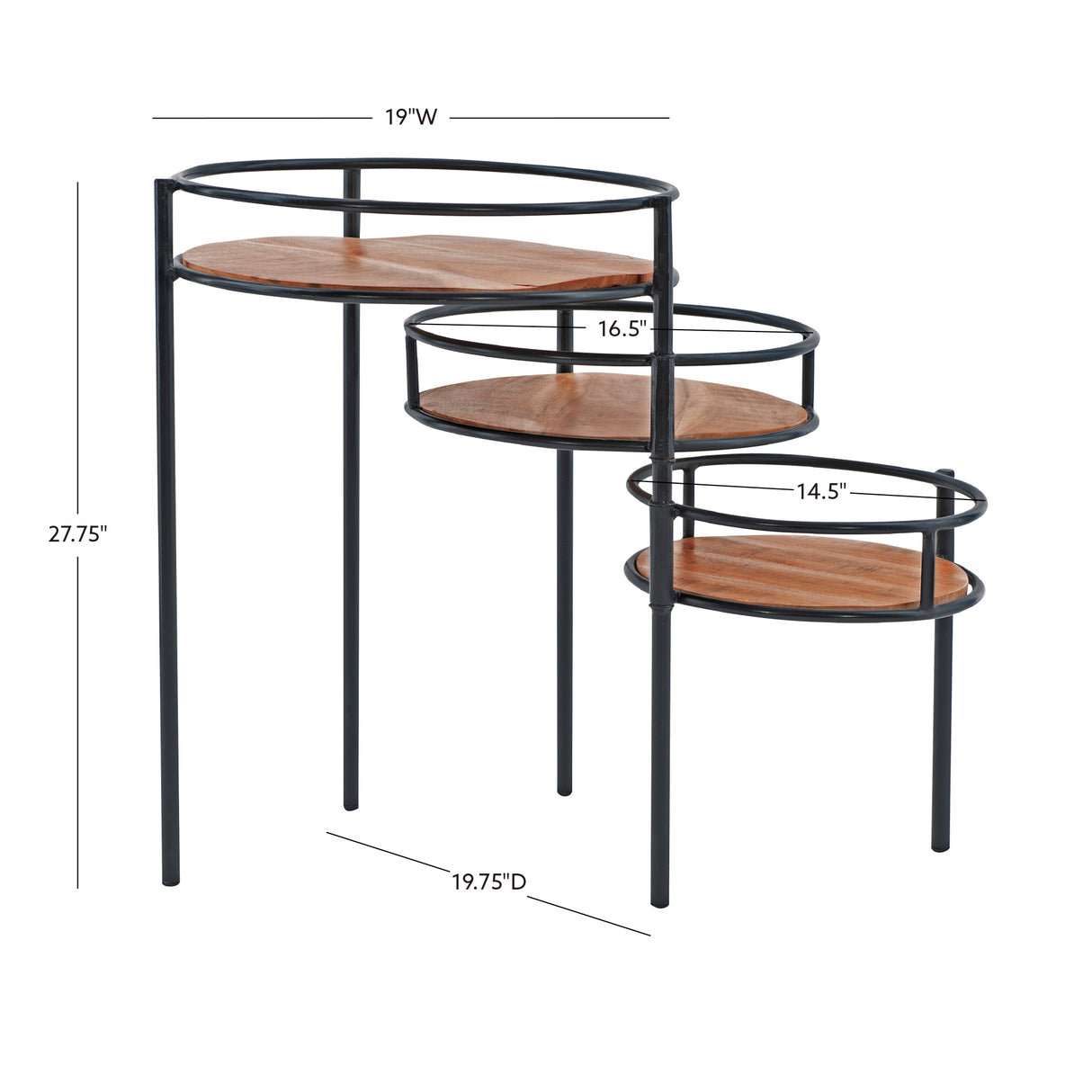 Denman Three Tiered Plant Stand