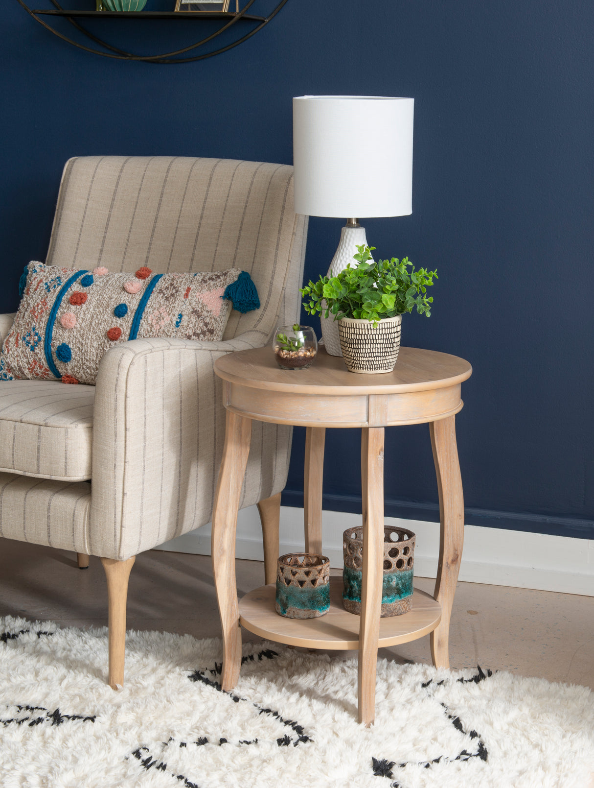 Rainbow Round Side Table