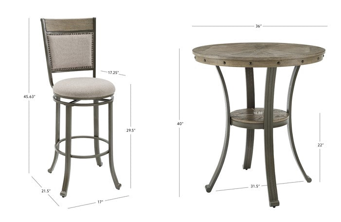 Franklin 3PC Pub Set