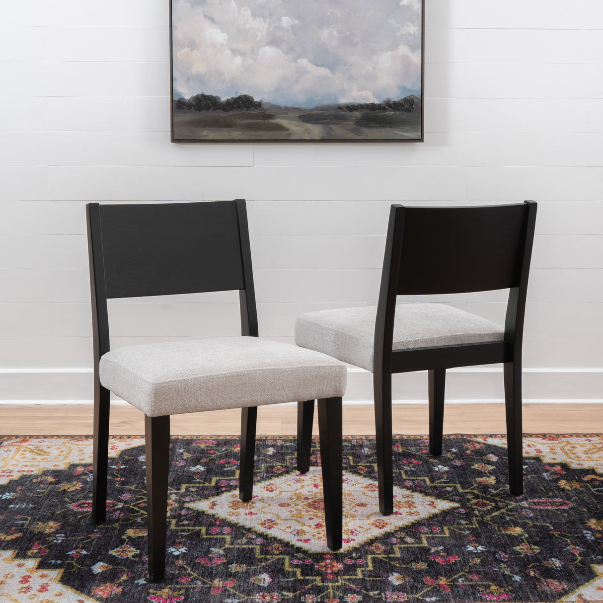 Cosgrove Black Upholstered Side Chair