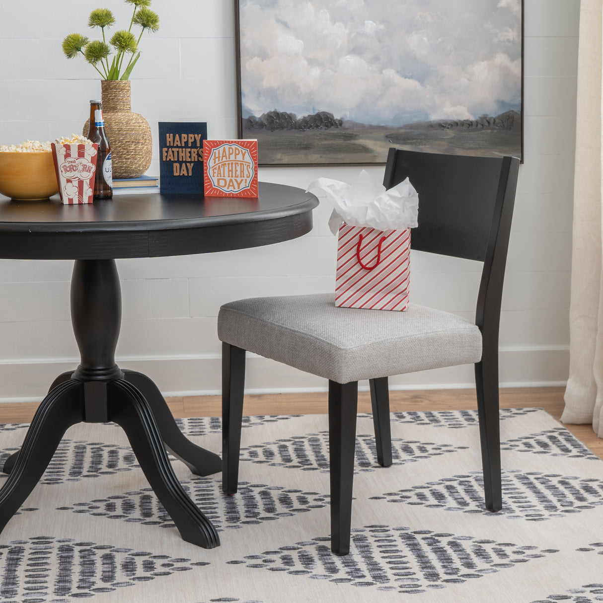 Cosgrove Black Upholstered Side Chair