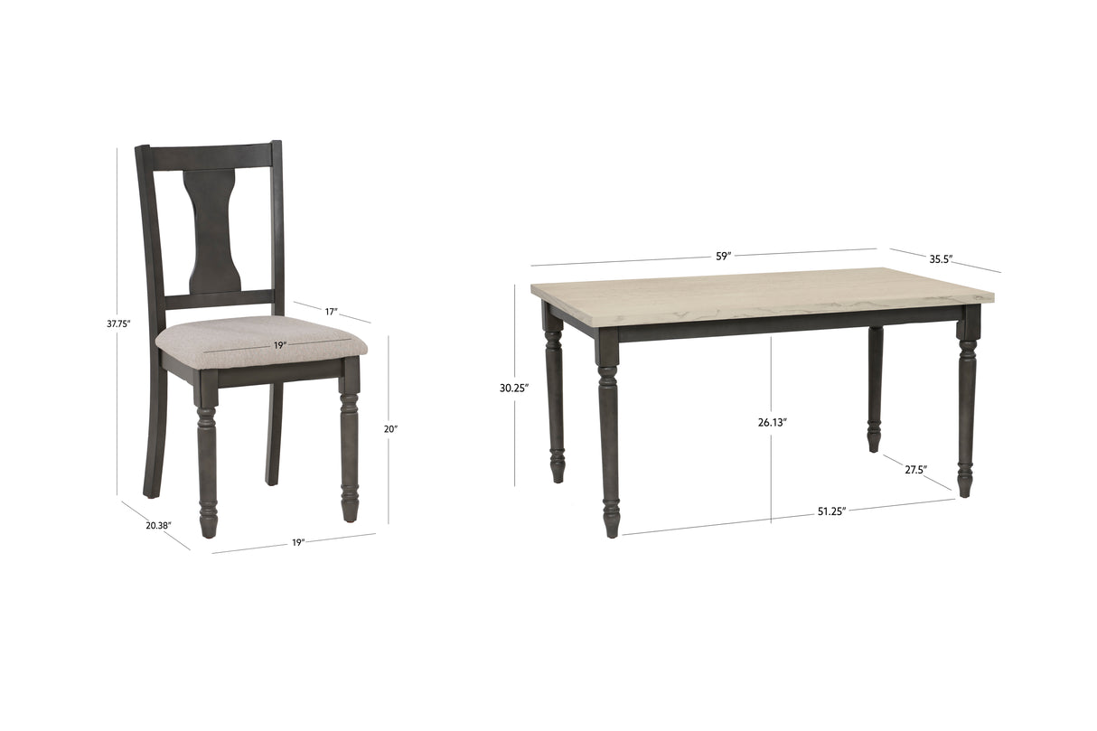 Willow 5PC or 6PC Dining Set