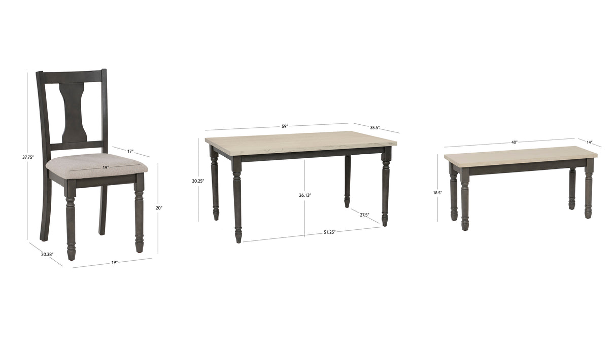 Willow 5PC or 6PC Dining Set