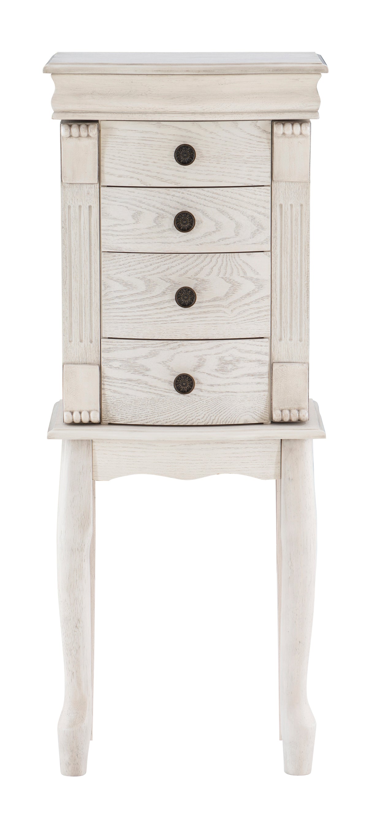 Kellie Off White Jewelry Armoire