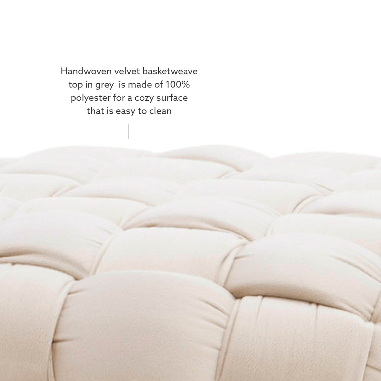 Scarlet Round Ottoman Stool