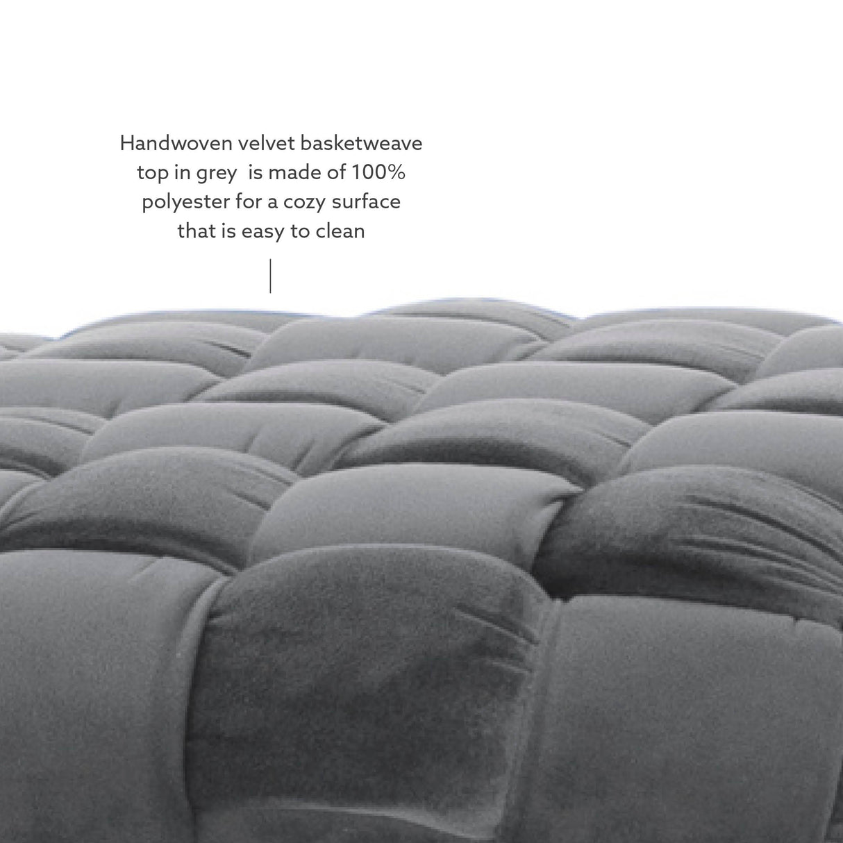 Scarlet Round Ottoman Stool