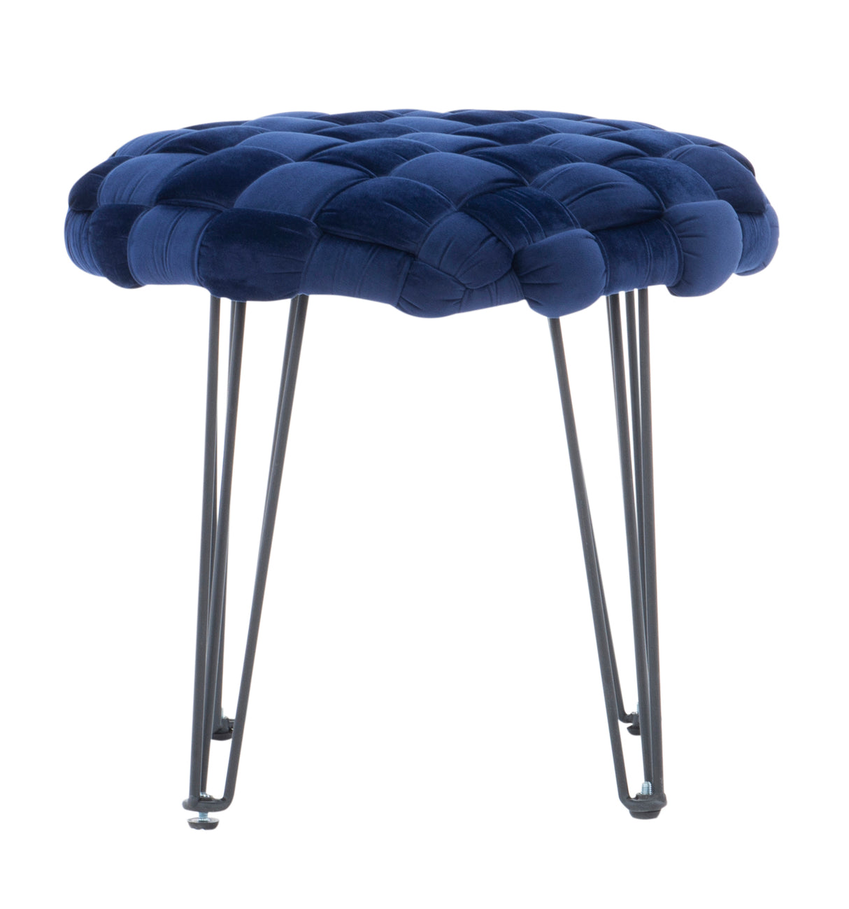 Scarlet Round Ottoman Stool