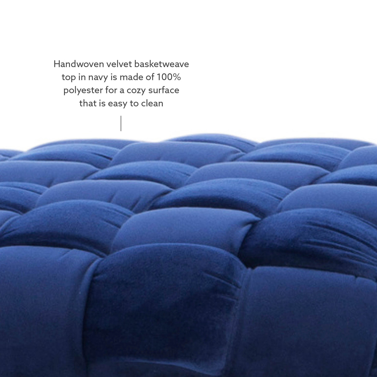 Scarlet Round Ottoman Stool