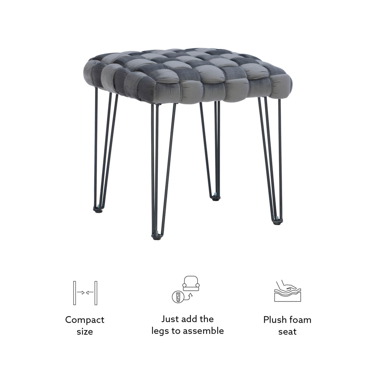 Neva Square Ottoman Stool