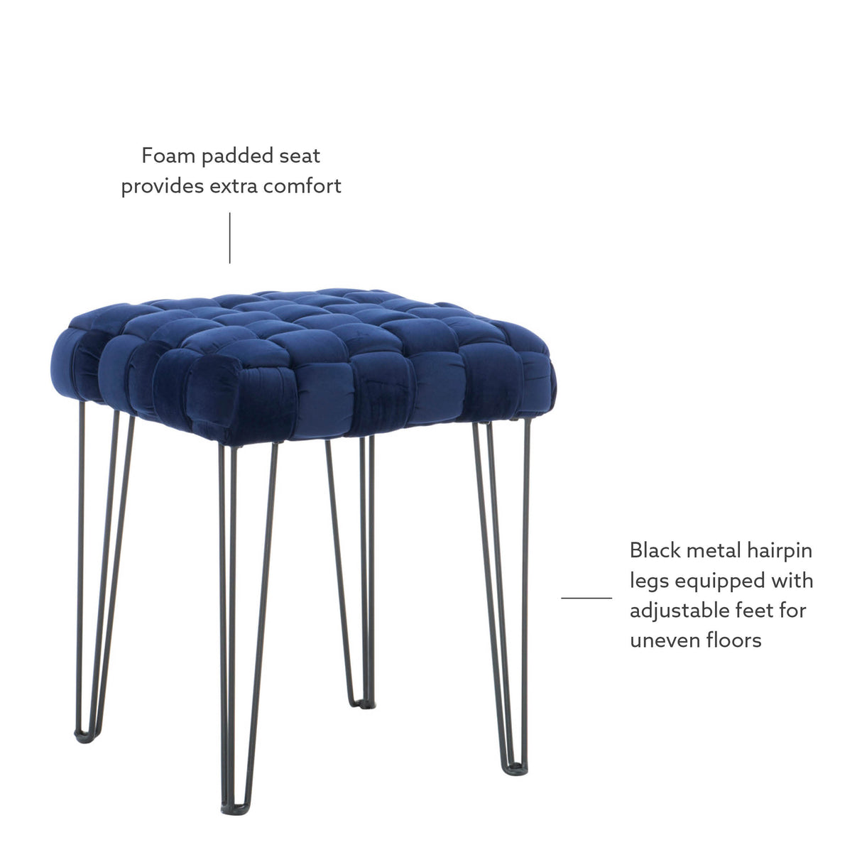 Neva Square Ottoman Stool