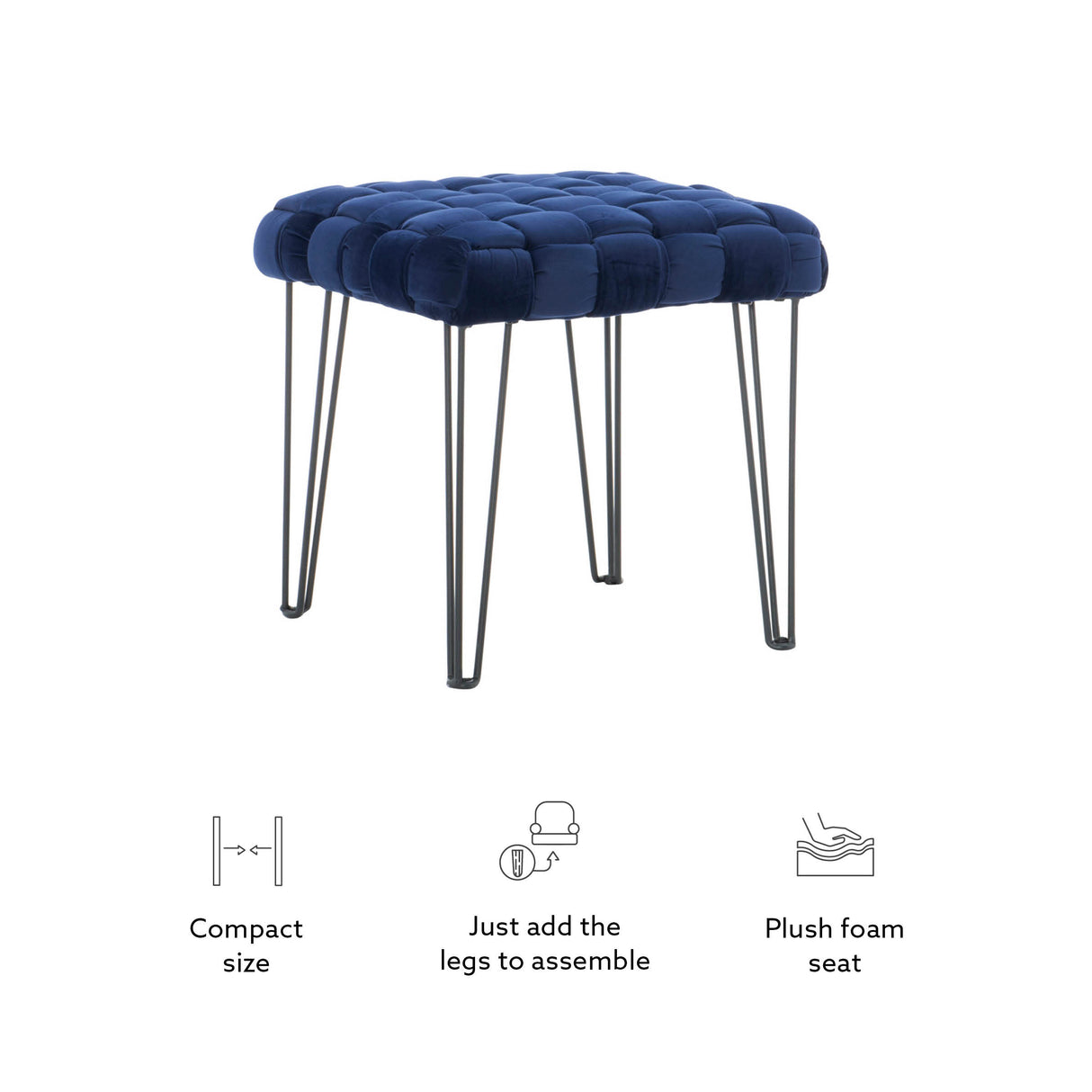 Neva Square Ottoman Stool