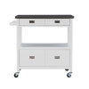 Sydney White Kitchen Cart