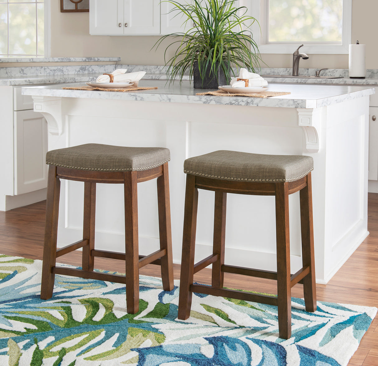Claridge Linen Stool