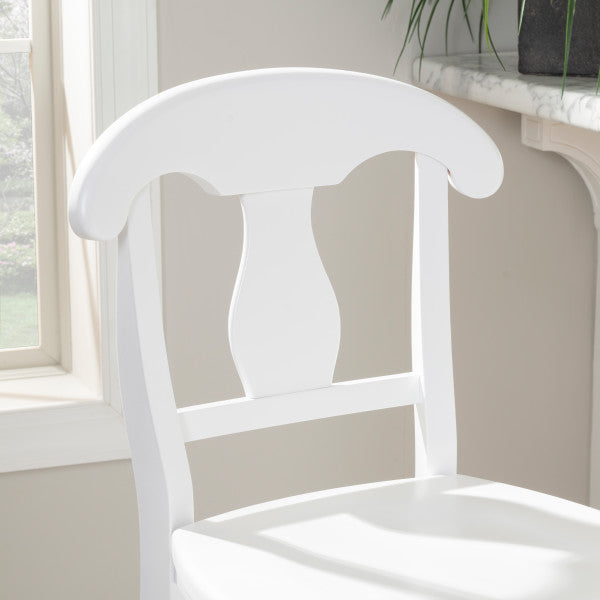 Valley White Counter Stools With Wood Seat (Set of 2)