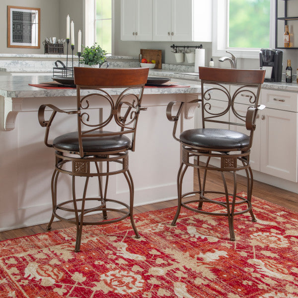 Bria Metal Swivel Big And Tall Stool