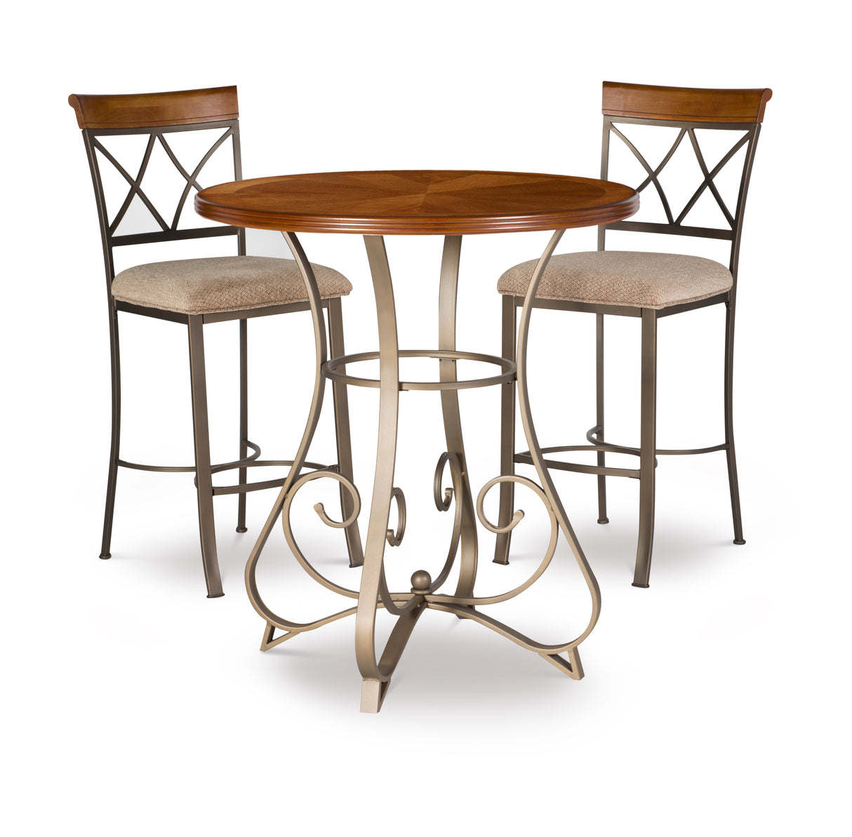 Hamilton 3 Piece Pub Set with Stationary Stools