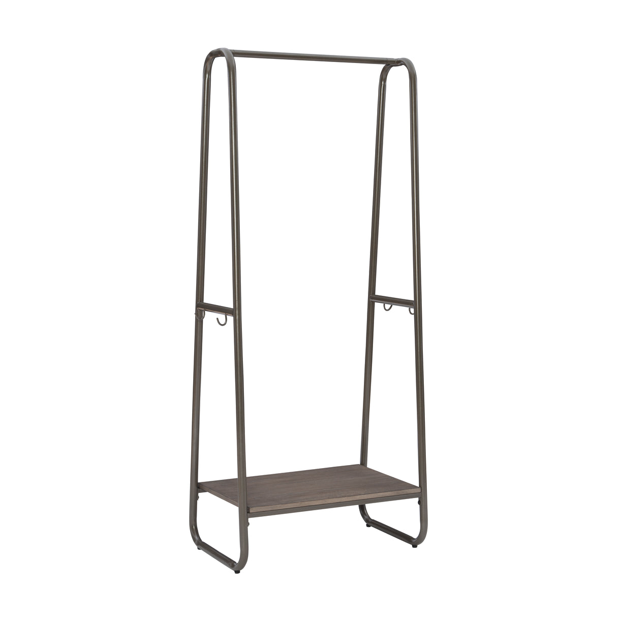 Claira Pewter Clothing Rack Short