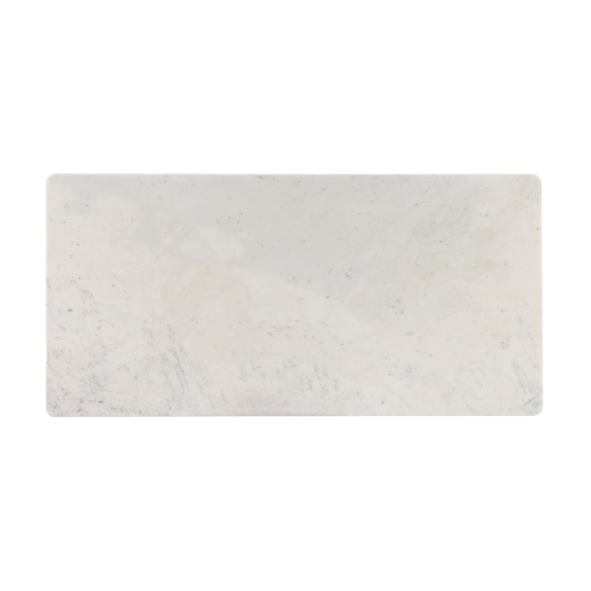 Quincey Dark Grey Marble And Wood Coffee Table