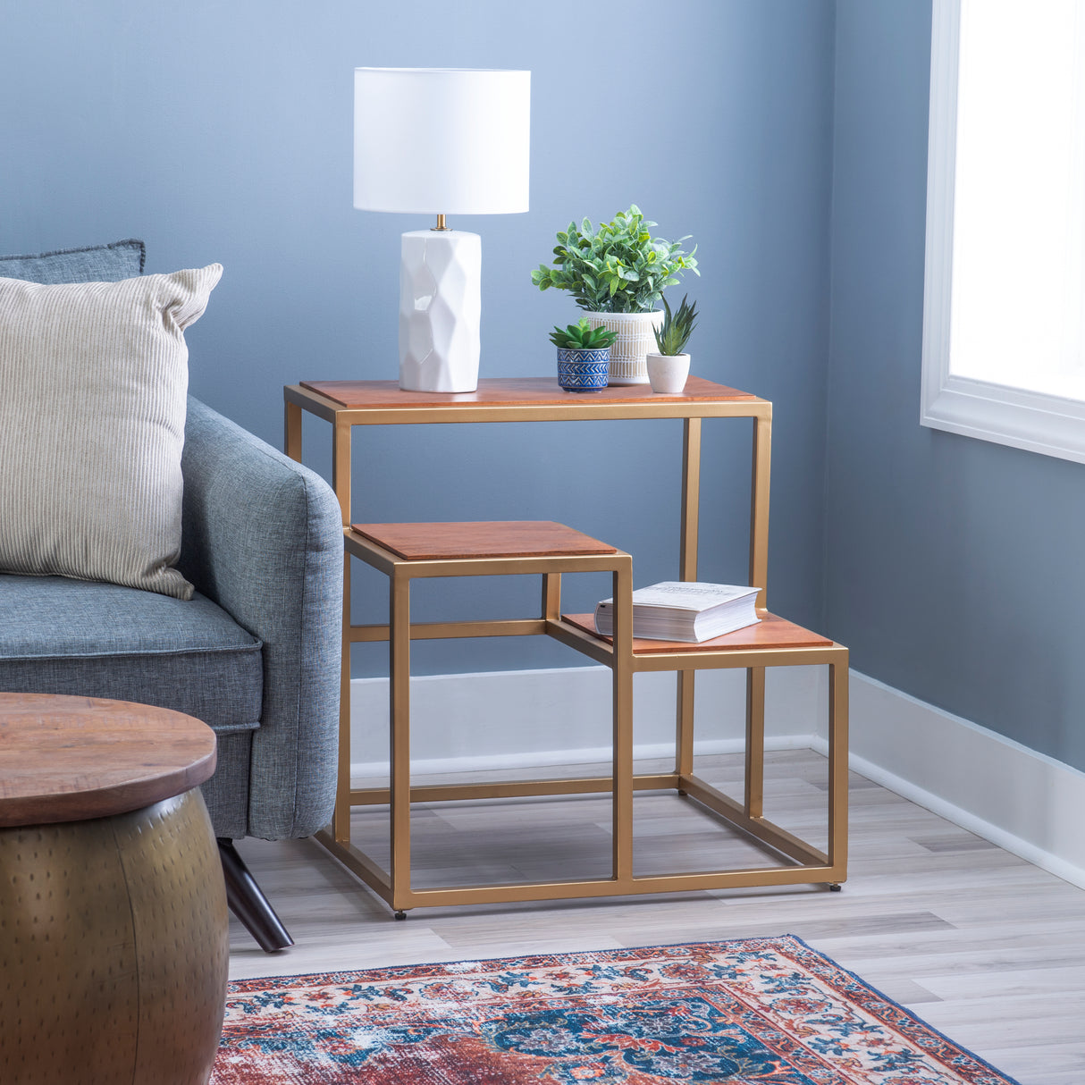 Cyndi 3 Tiered Plant Stand Side Table