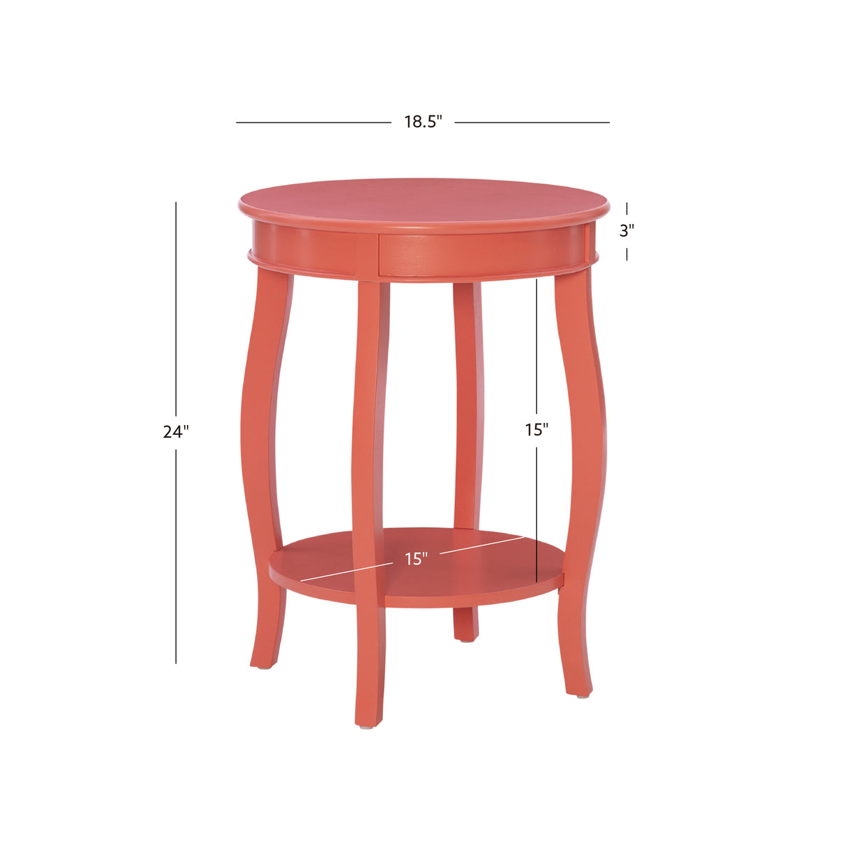 Rainbow Round Side Table