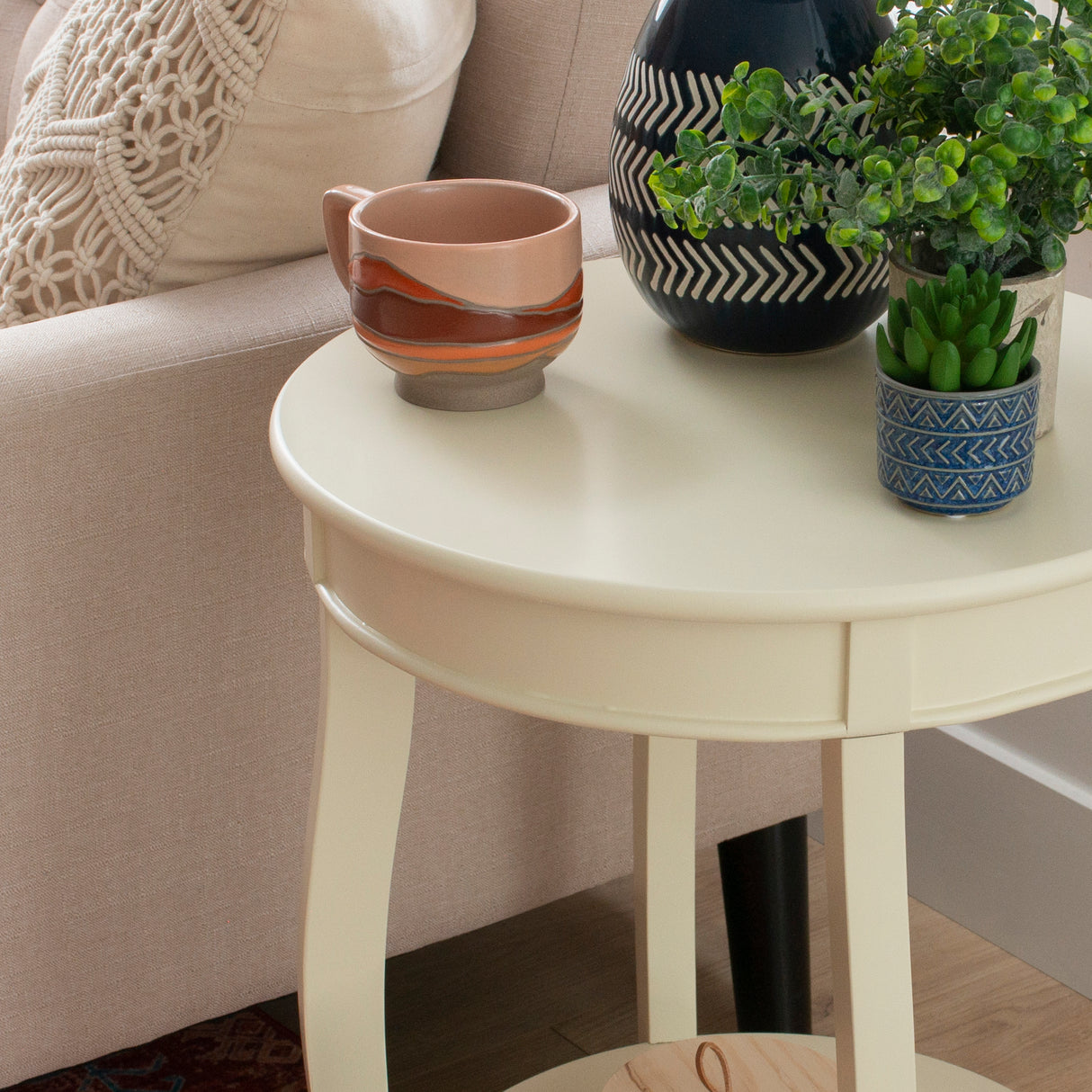 Rainbow Round Side Table