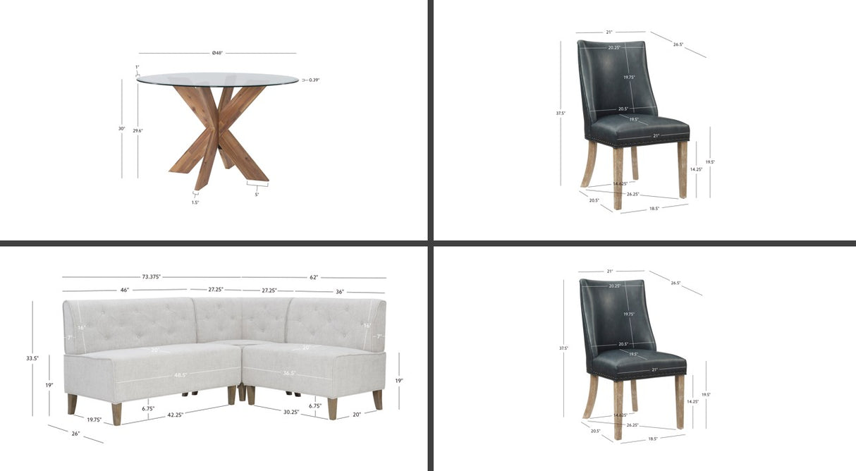 Auden 4 Piece Nook Set