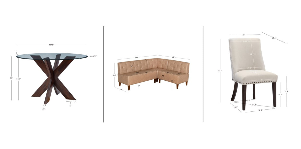 Auden 4 Piece Nook Set