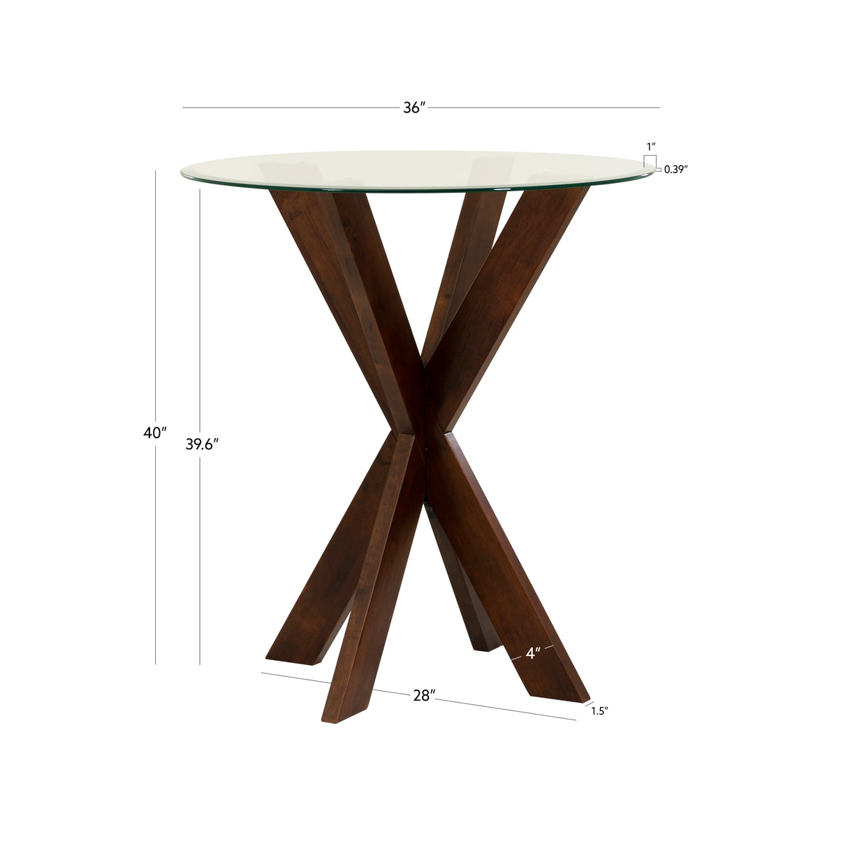 Auden Espresso Pub Table