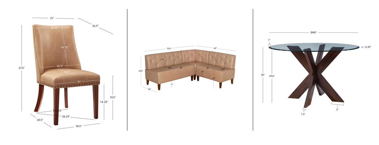 Auden 4 Piece Nook Set