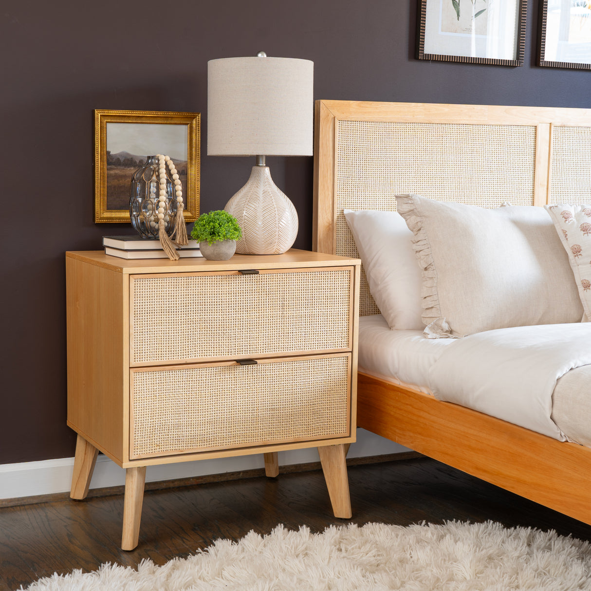 Claudette 2 Drawer Nightstand