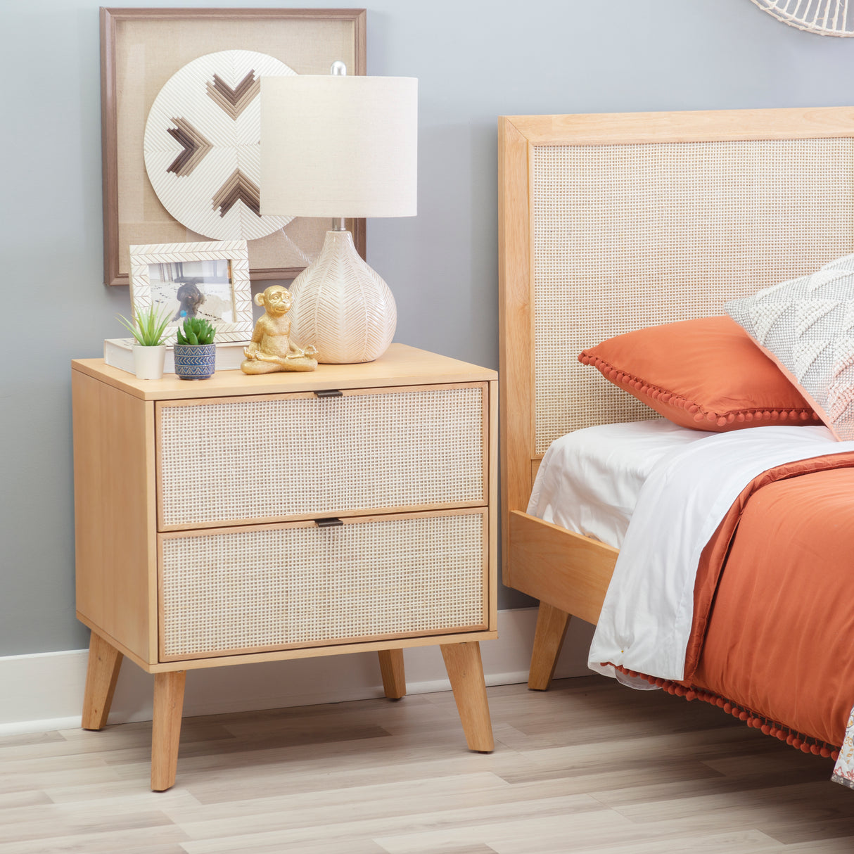 Claudette 2 Drawer Nightstand