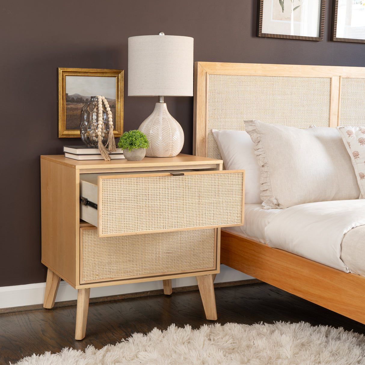 Claudette 2 Drawer Nightstand