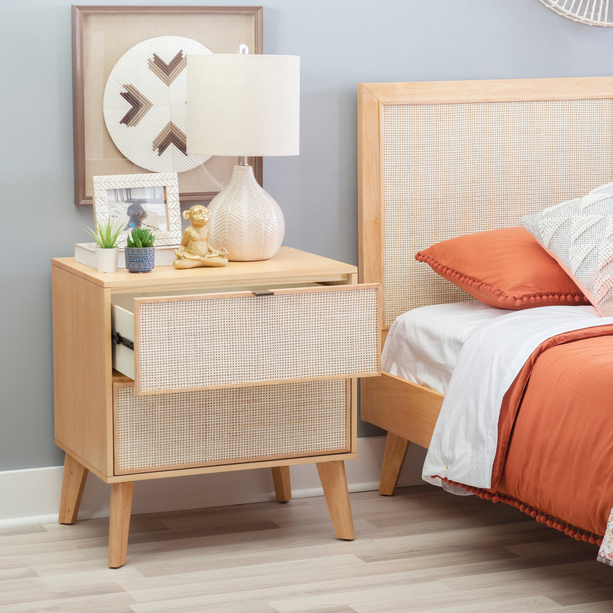 Claudette 2 Drawer Nightstand