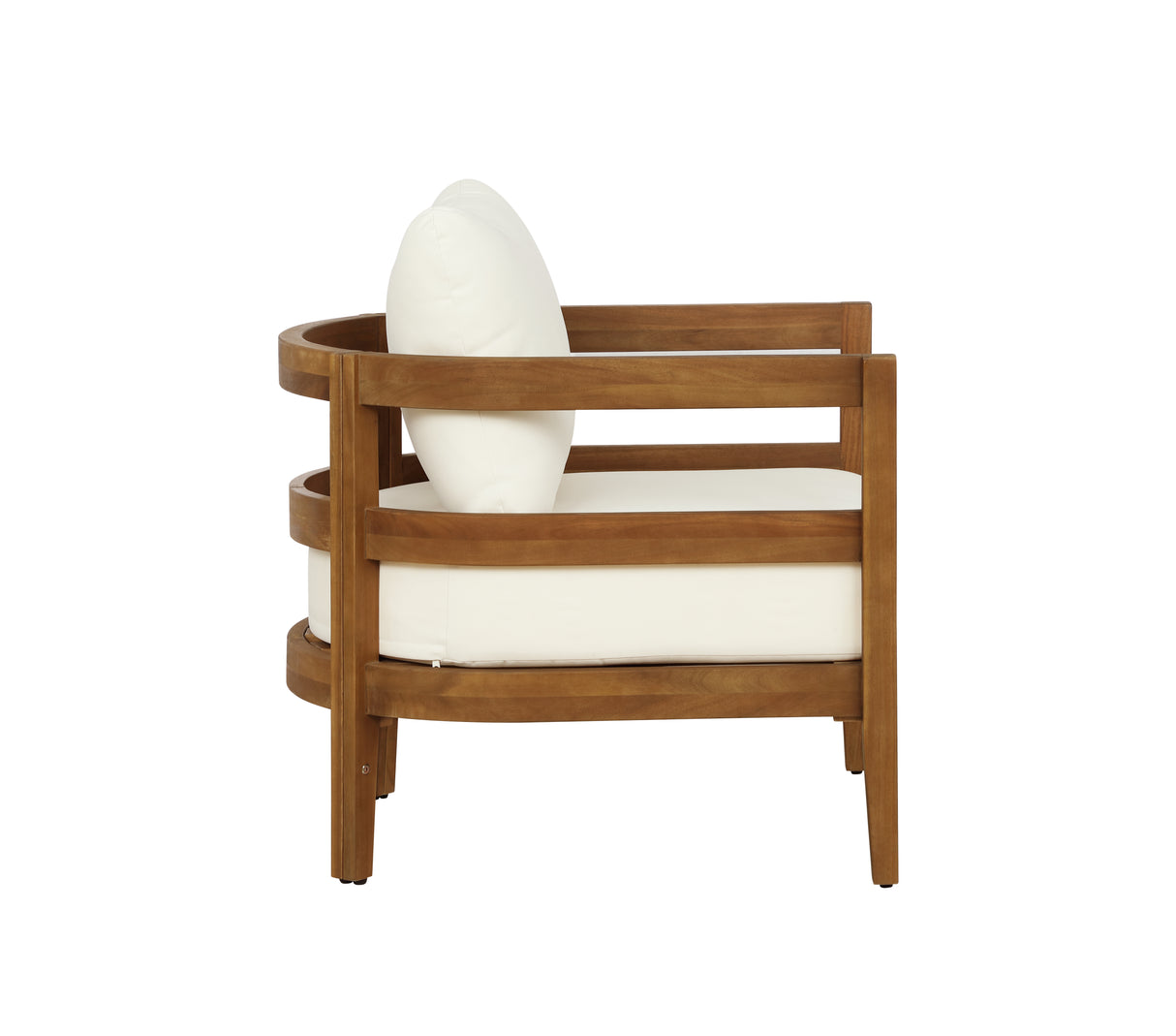 Surfside Brown Outdoor Club Chair