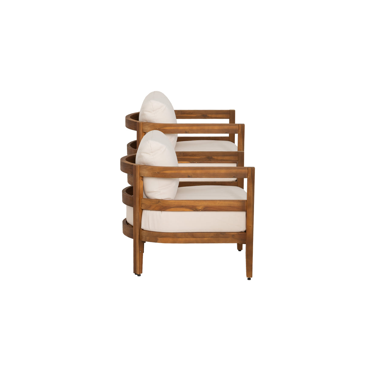 Surfside Brown Outdoor Club Chair