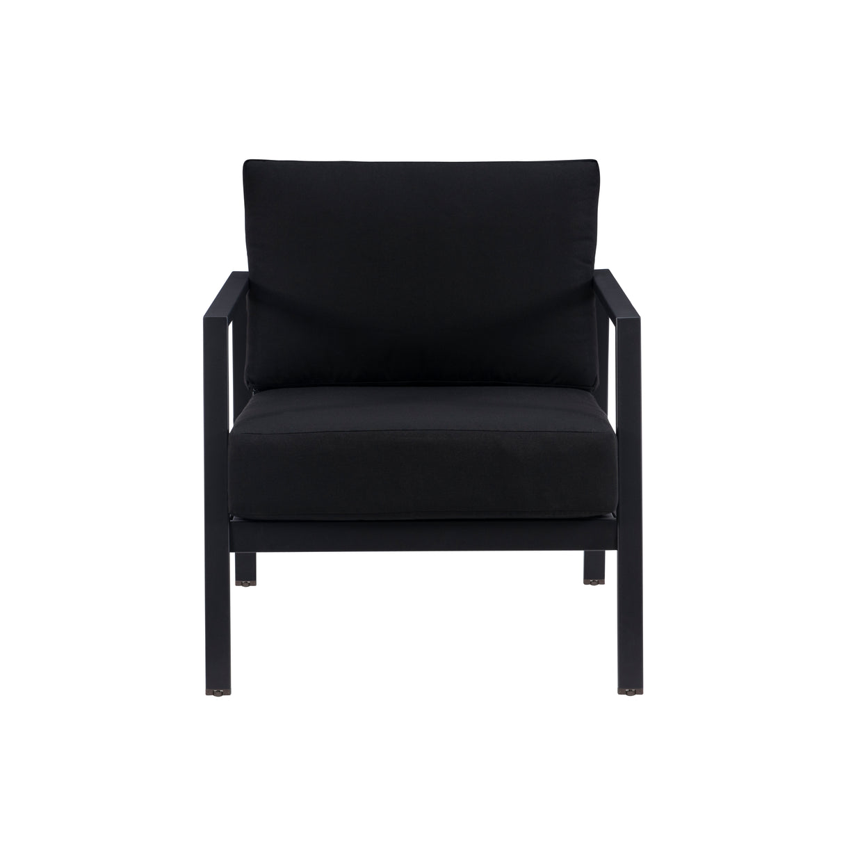 Alora Outdoor Aluminum Black Armchair