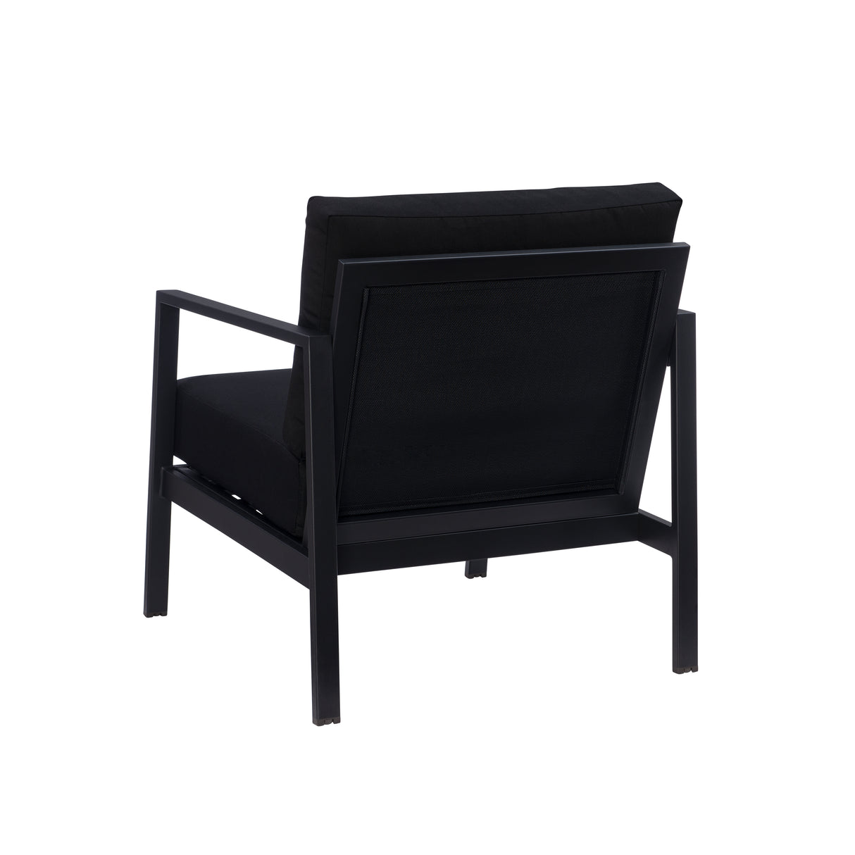 Alora Outdoor Aluminum Black Armchair
