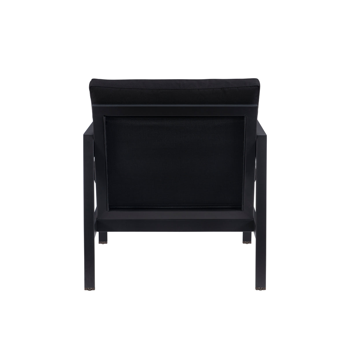Alora Outdoor Aluminum Black Armchair
