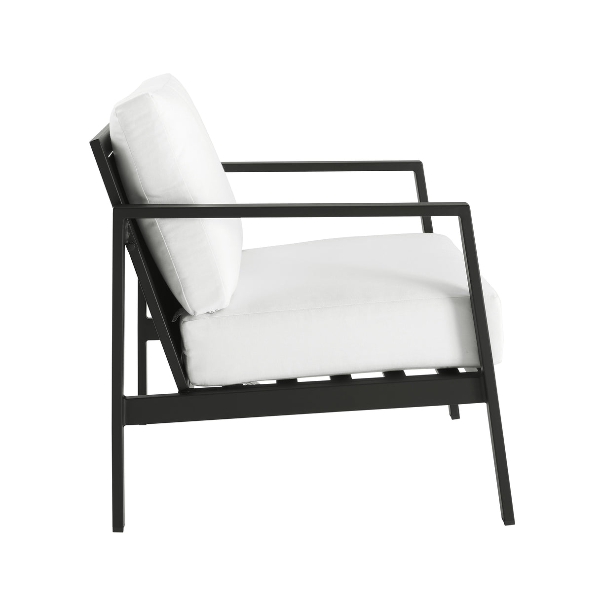 Alora Outdoor Aluminum Black Armchair