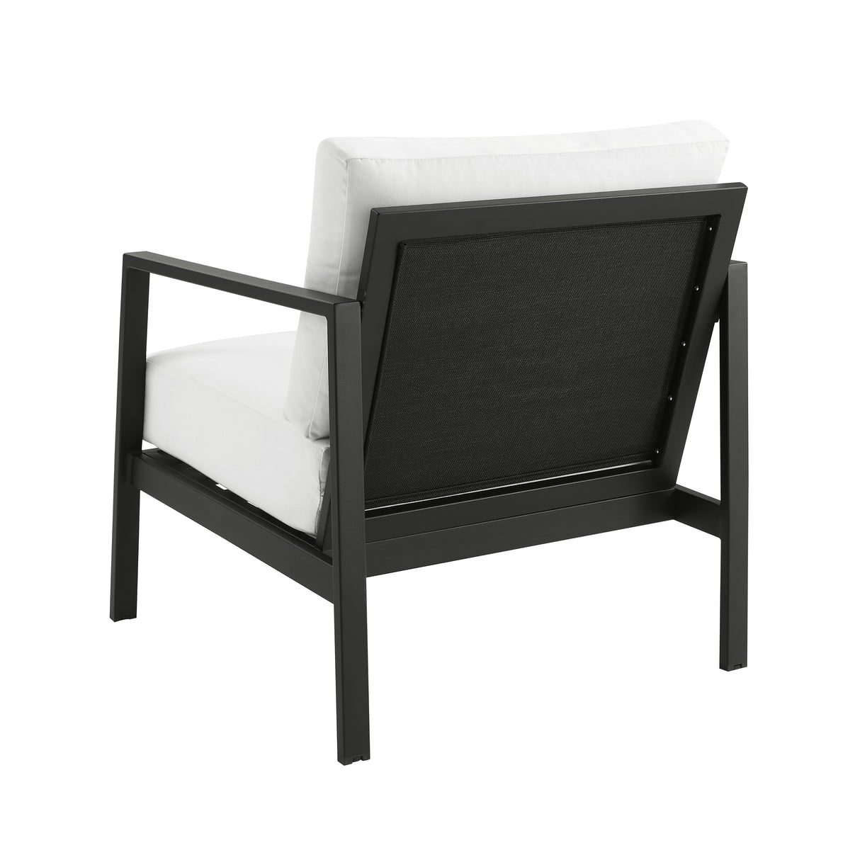 Alora Outdoor Aluminum Black Armchair