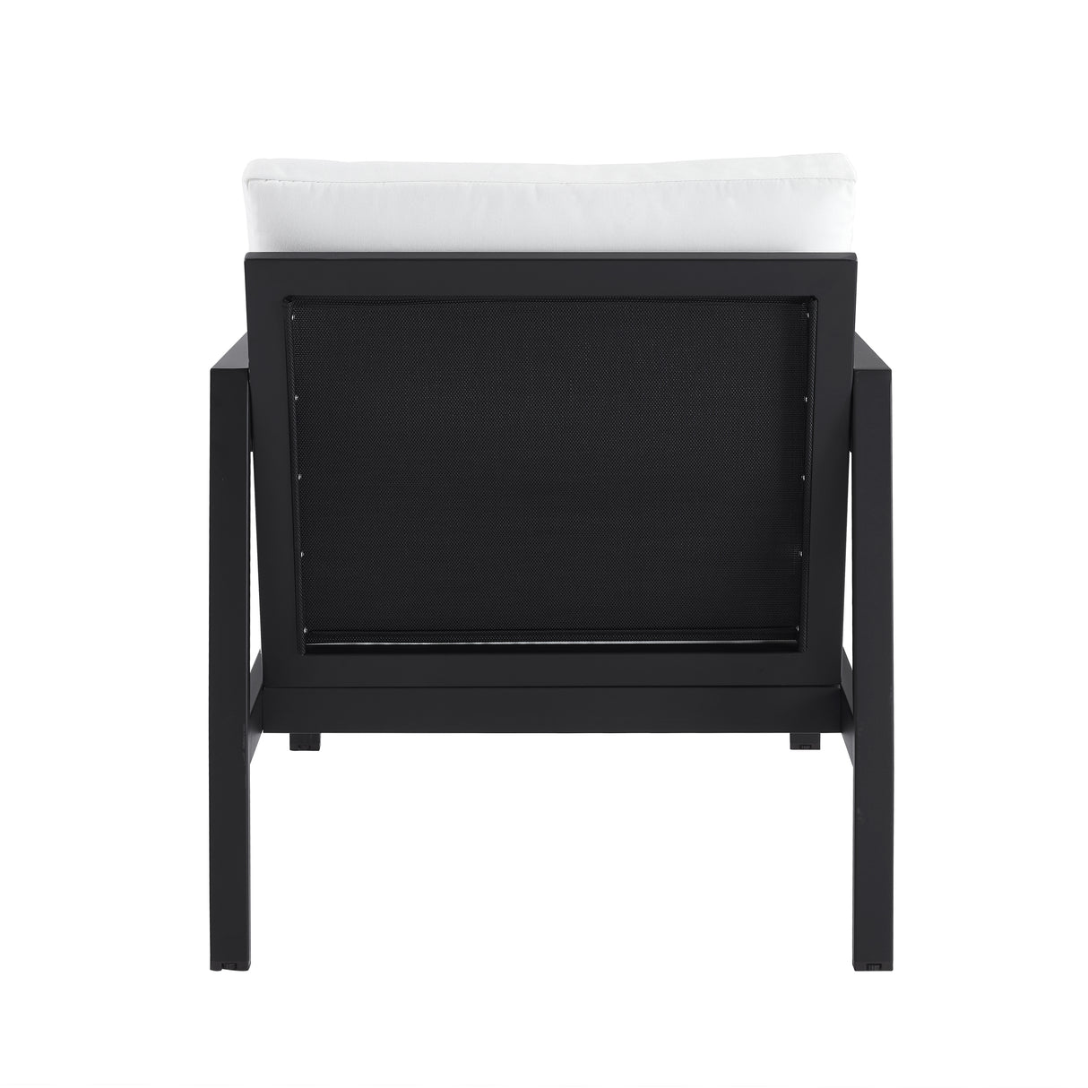 Alora Outdoor Aluminum Black Armchair