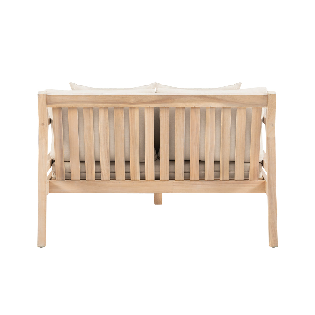 Svana Beige Outdoor Double Chaise Lounger