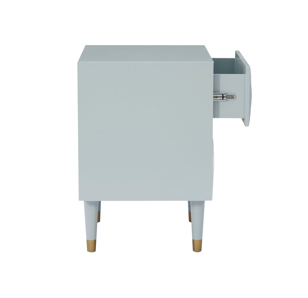 Geo 2-Drawer Texture Nightstand