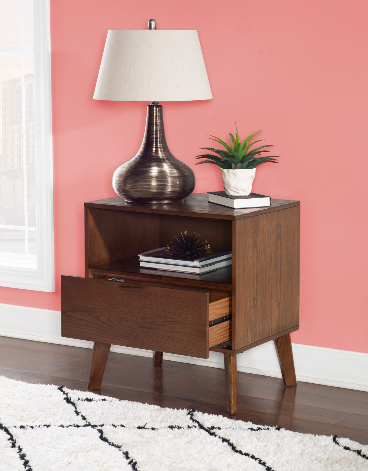 Hudson 1 Drawer Nightstand