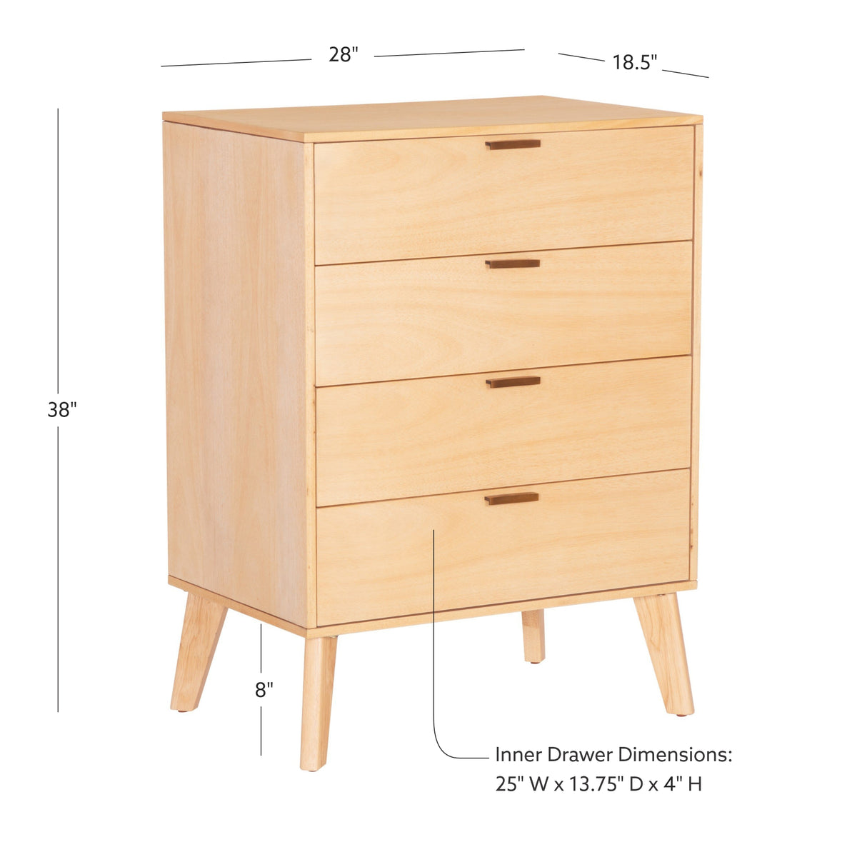 Hudson 4 Drawer Chest