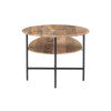 Cleo Natural Black Two-Tiered Coffee Table
