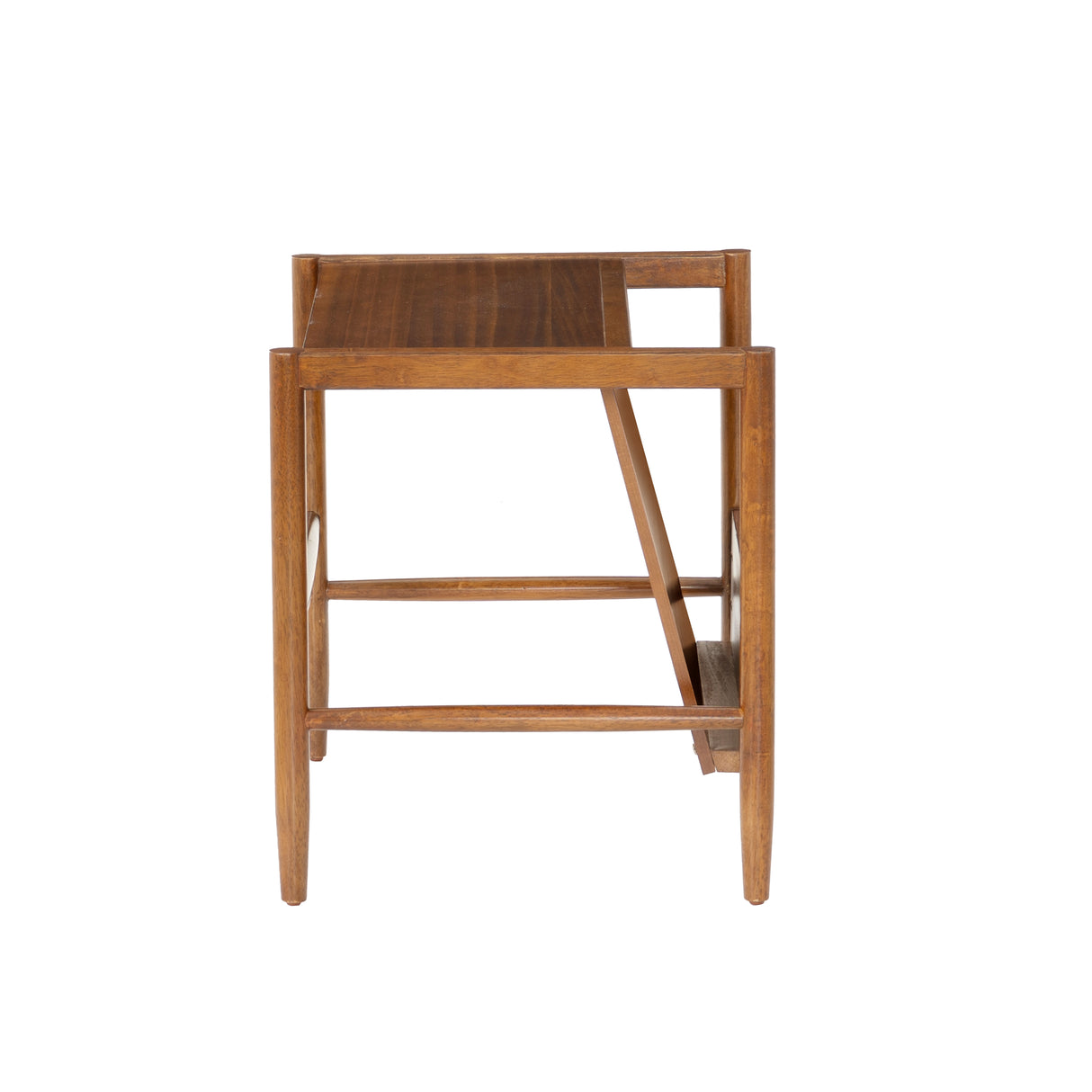 Flay Walnut Magazine Rack