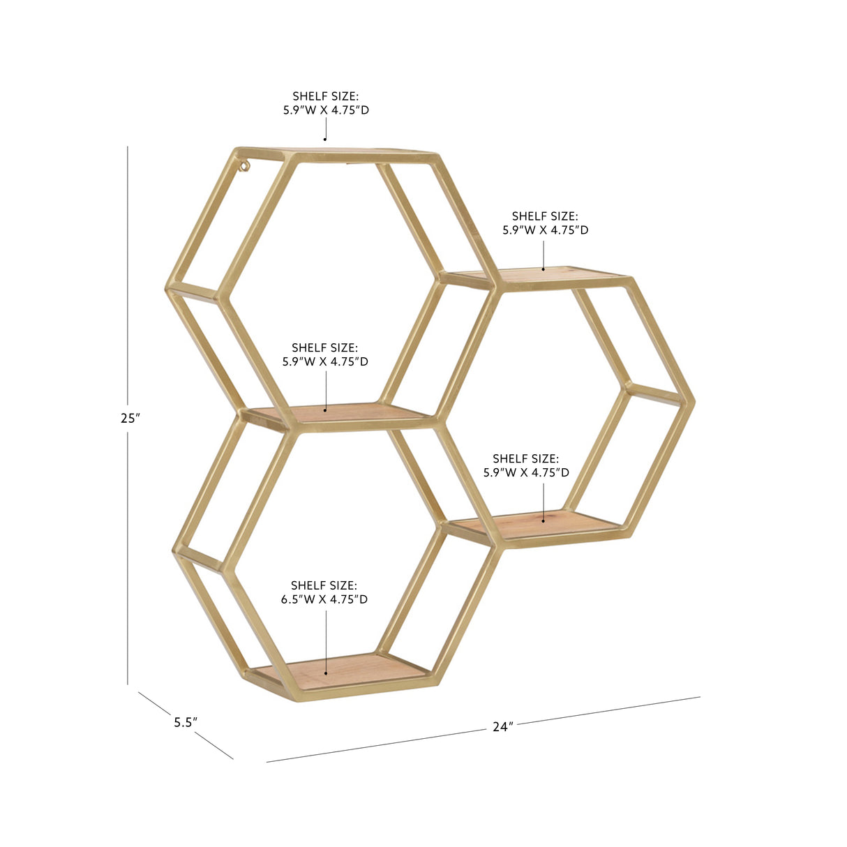 Willa Metal Wall Shelves