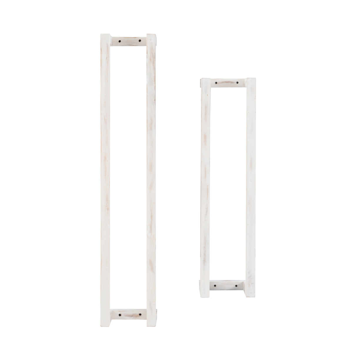 Troy White Wood Towel Rack (Set of 2)