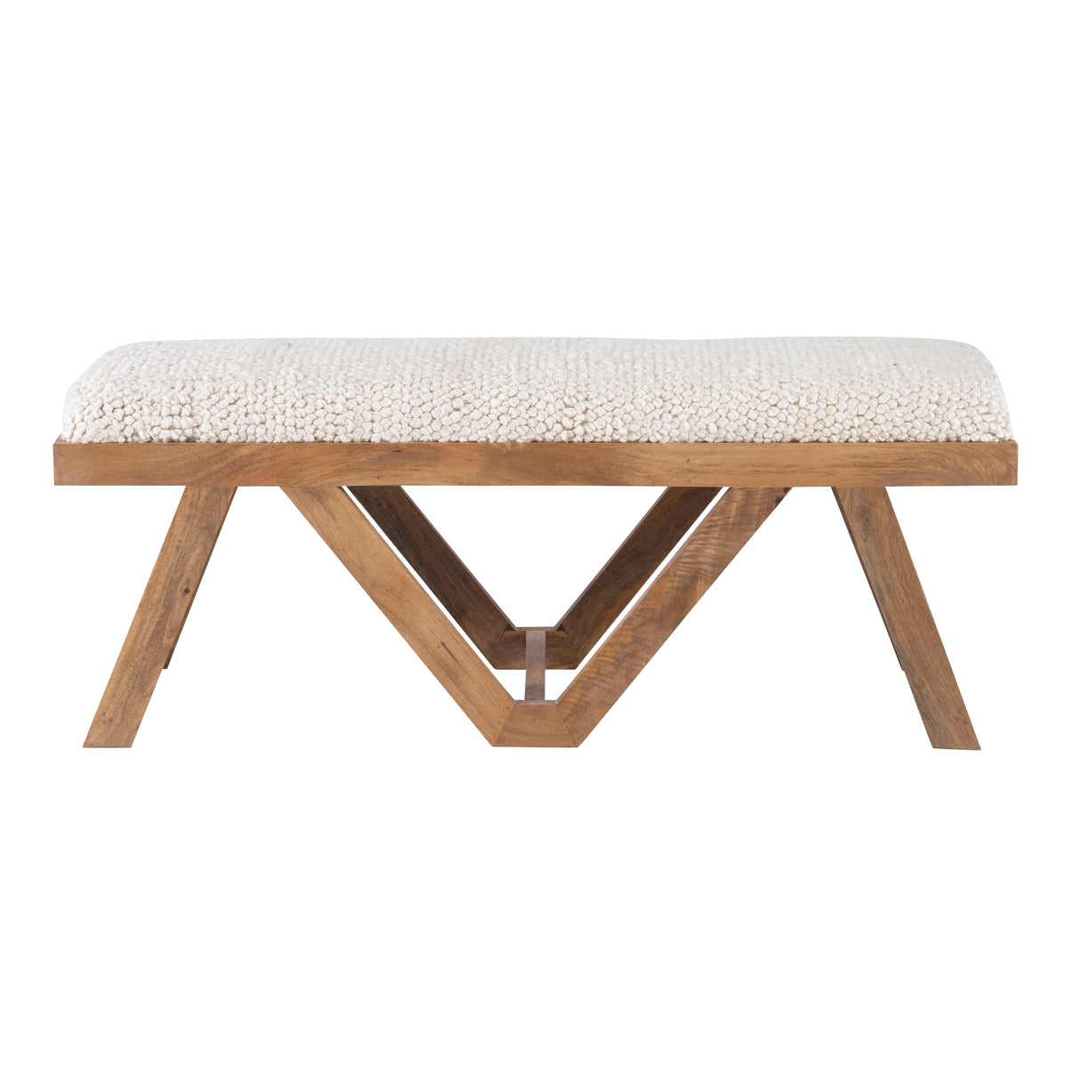 Benicio Brown Upholstered Bench
